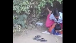 .horny Desi couple outdoor sex fun Video