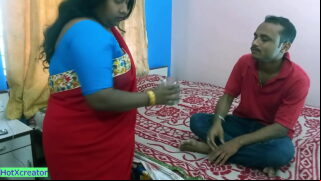 Indian Tamil Aunty Invite Home Young Nephew For Pussy Fucking Video