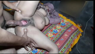 Indian Telugu Aunty Hairy Pussy Licking With Missionary STyle Fucking Video
